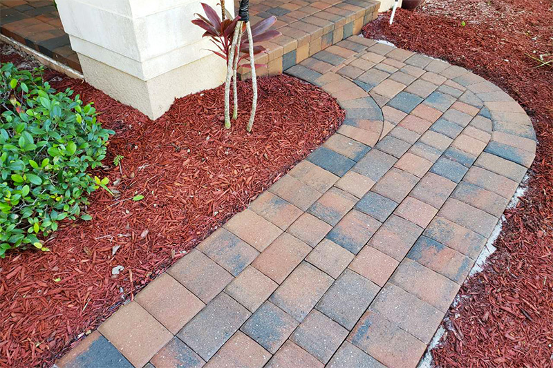Walkway Pavers Cleaned and Sealed